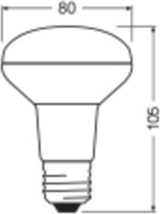 Actual product image Ledvance LED reflector lamp (E27, 8.50 W, 670 lm, 10 x, F)
