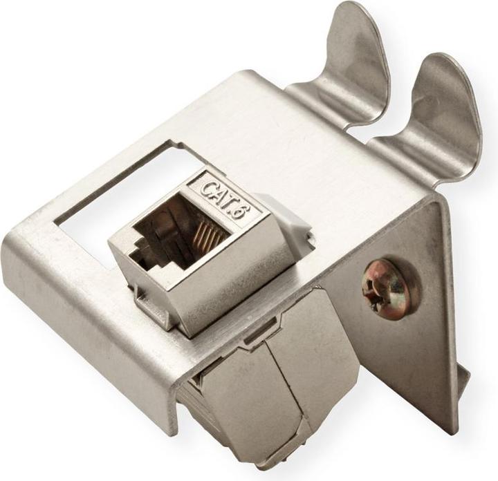 Actual product image Value Top-hat rail adapter for 2 Keystones (Keystone module holder)
