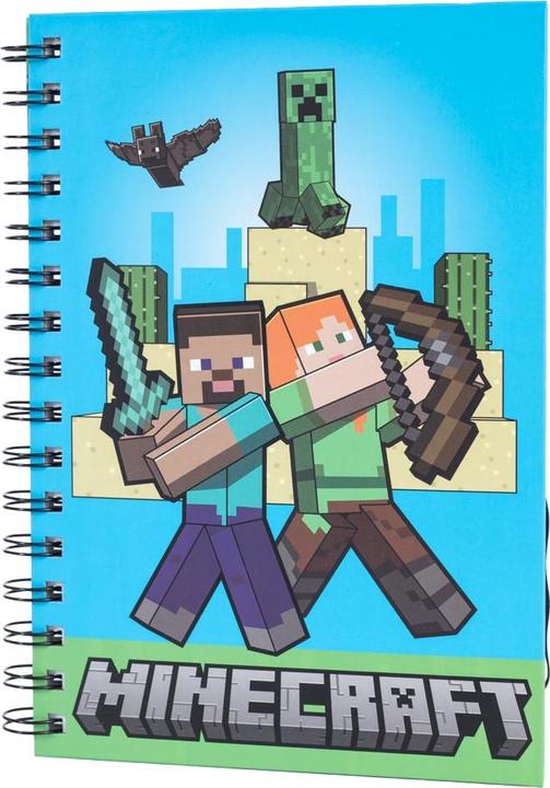 Immagine prodotto Minecraft Taccuino (A5, Righe, Copertina rigida)