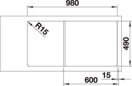 Produktbild Blanco Axia Iii 6 S (Einbauspüle, 100 cm, 51 cm)