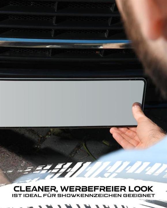 Actual product image Ivality Number Plate Holder Magnet Extension Show Number Plate (Front + rear, Universal)