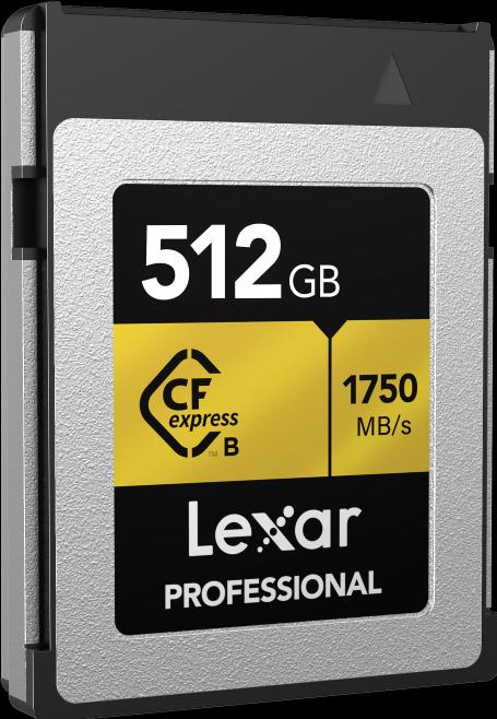 Image du produit Lexar Professional CFexpress R:1750MB/s W:1000MB/s (512 Go, CFexpress type B)