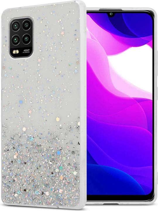 Transparent with glitter