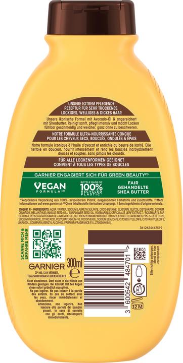 Produktbild Garnier Ultra Doux Avocado/Shea (300 ml, Flüssiges Shampoo)