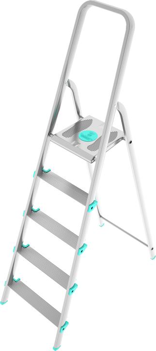 Colombo New Scal Scala 5 gradini con gradini antiscivolo e portata fino a 150kg (Ponteggio)