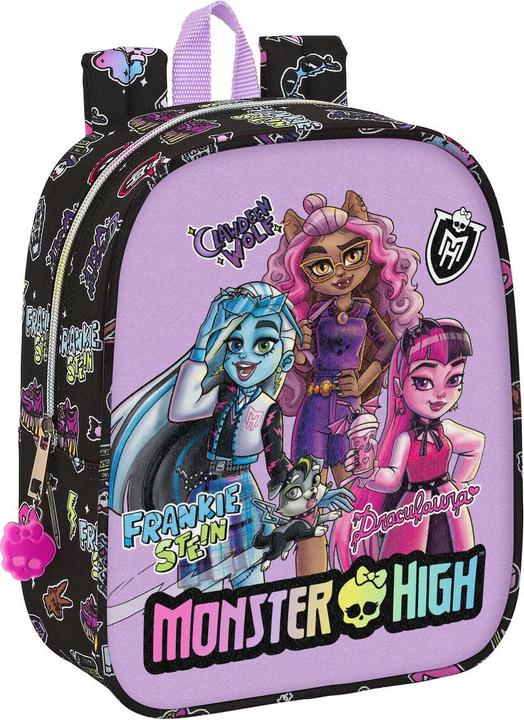 Produktbild Monster High Schulrucksack Creep Schwarz 22 x 27 x 10 cm