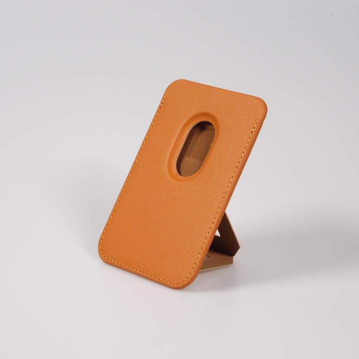 Image du produit PhoneLook Porte-cartes magnétique wallet MagSafe cuir végan avec aimant fort et support pliable intégré clair