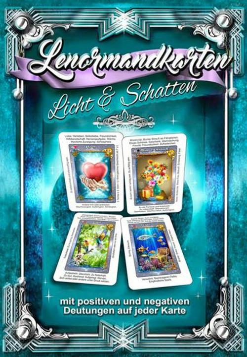 Produktbild Lenormandkarten Licht und Schatten - Positive und negative Lenormand-Deutung auf jeder Karte (Deutsch, Angelina Schulze, 2024)
