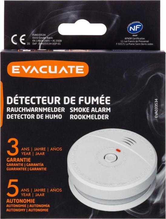 Actual product image Evacuate Smoke detector EVA033534