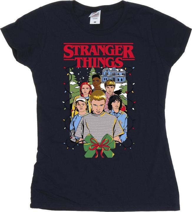 Netflix Stranger Things Christmas Poster TShirt (L)