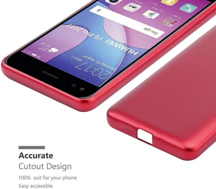 Image du produit Cadorabo Couverture métallique mate TPU (Huawei Y6 Pro (2017))