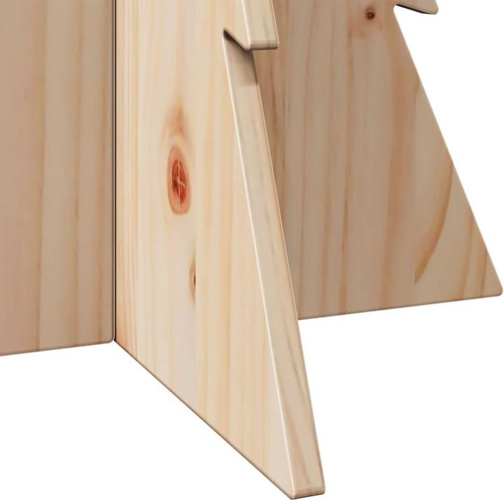 Produktbild VidaXL Weihnachtsbaum Holz Tannenbaum Deko Holzbaum 80cm Massivholz Kiefer