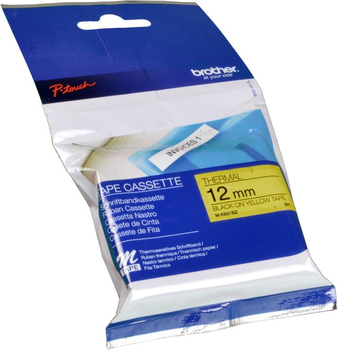 Immagine prodotto Brother M-K631bz (1.20 cm, Giallo, Nero)