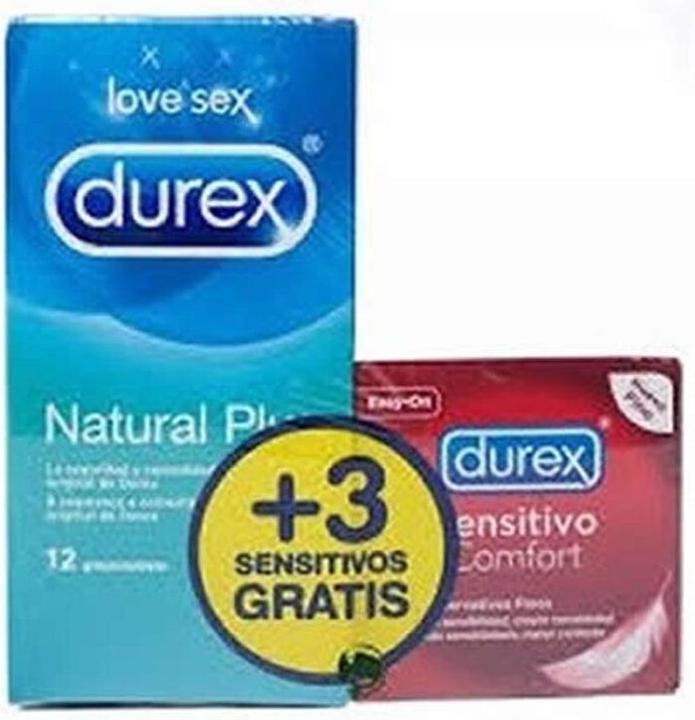 Immagine prodotto Durex Prof Natural Plus Confezione da 12 unità Sensation Confezione da 3 unità (12 pz.)
