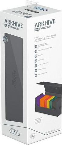 Actual product image Ultimate Guard Card Box XenoSkin Arkhive Monocolor 400+ Grey