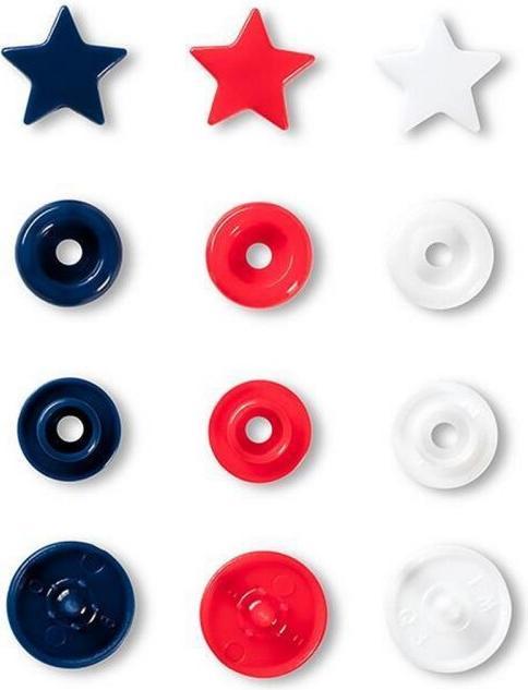 Image du produit Prym Love Bouton-pression Color Snaps Etoile, multicolore 12.4 mm, carte 30 pcs.