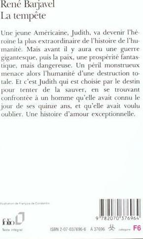 Image du produit La tempête (Français, Barjavel René, 1989)
