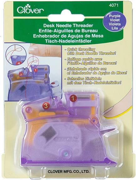 Actual product image Clover Table needle threader purple