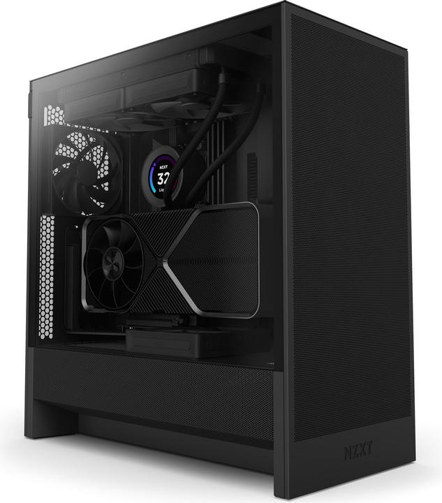 NZXT H5 Flow ( 2024 ) (schwarz, Tempered Glass) (ATX, Mini-ITX, mATX, E-ATX)