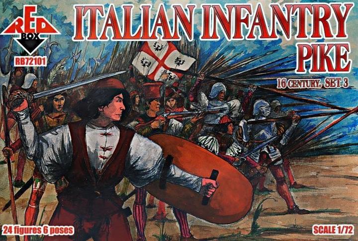 Actual product image Red Box Italian infantry(Pike),16th century,set3