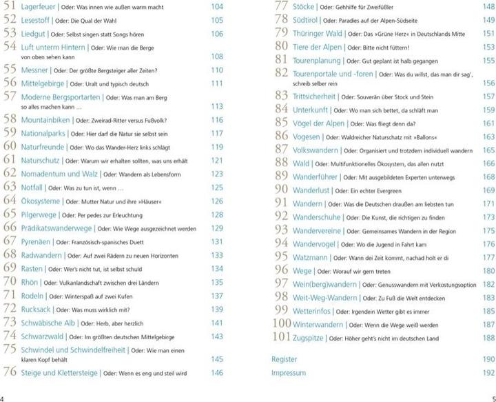 Produktbild 101 Dinge, die ein Wanderer wissen muss (Deutsch, Andreas Dick, 2019)