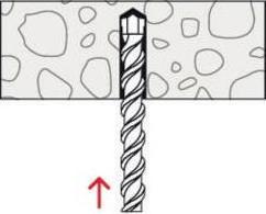Actual product image Fischer Frame anchor R 88564 w.hexagonal screw FUR 10 x135 SS screw steel galv. zinc-plated / anchor nylon