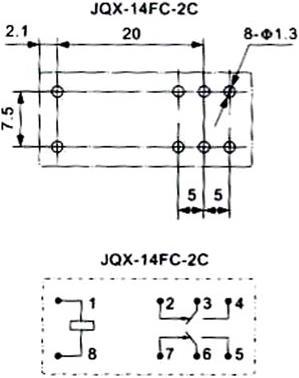 Image du produit Velleman Relais Vertical 6vdc 5a 2c (Jqx-14fc/06-2z)