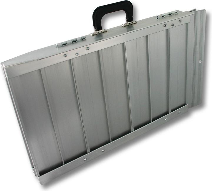 Immagine prodotto Wiltec Rampa per sedia a rotelle pieghevole 150cm 270kg rampa per sedia a rotelle in alluminio rampa