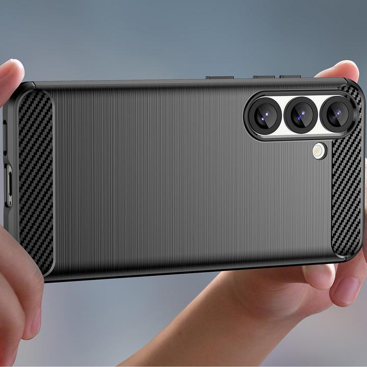 Image du produit Hurtel Carbon Case Flexibles Silikon für Xiaomi 15 Ultra - Schwarz (Xiaomi 15 Ultra)