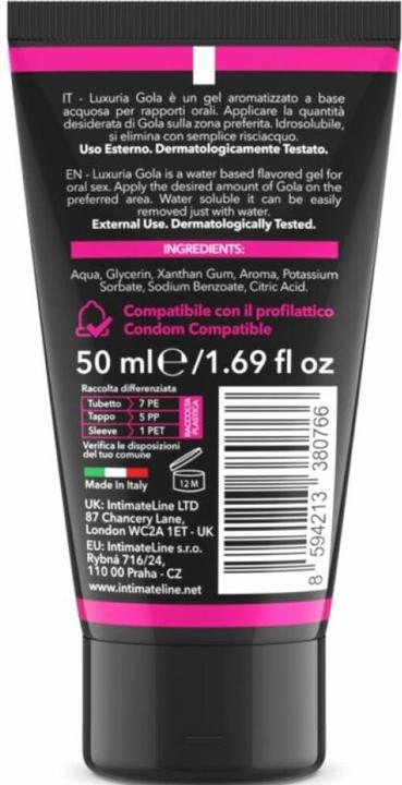 Actual product image Luxuria Oral Sex Gel Cherry Flavor 30 ml (30 ml)