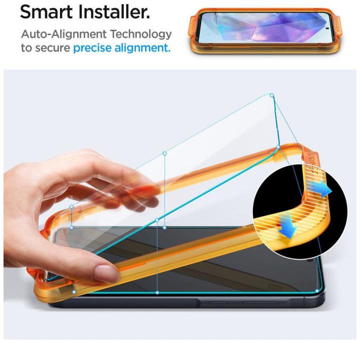 Produktbild Spigen ALM Glas.Tr Sam A55 5G 2szt. szkło hartowane AGL07775 (2 Stück, Samsung Galaxy A55)