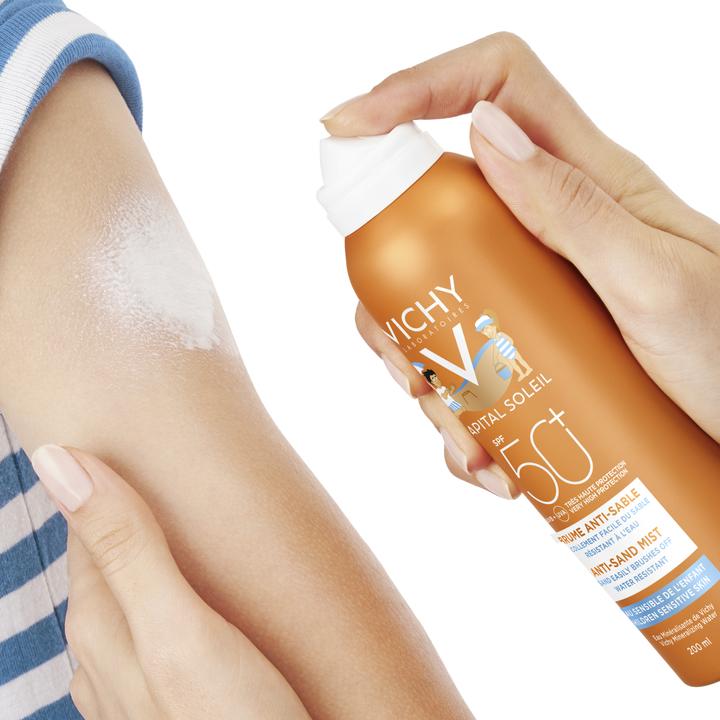Vichy Idéal Soleil Anti-Sand Sun Spray (Sun spray, SPF 50+, 200 ml, 201 g)