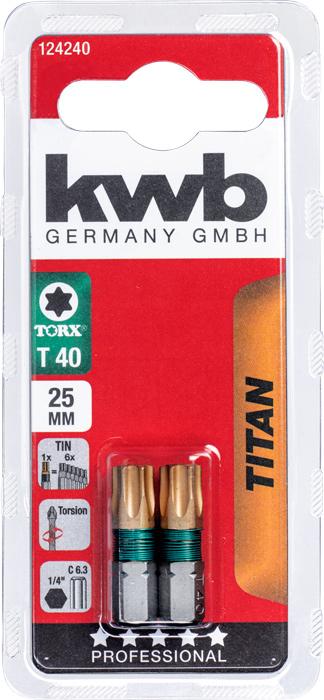 Produktbild kwb TITAN Bits, 25 mm, T 40 (25mm)