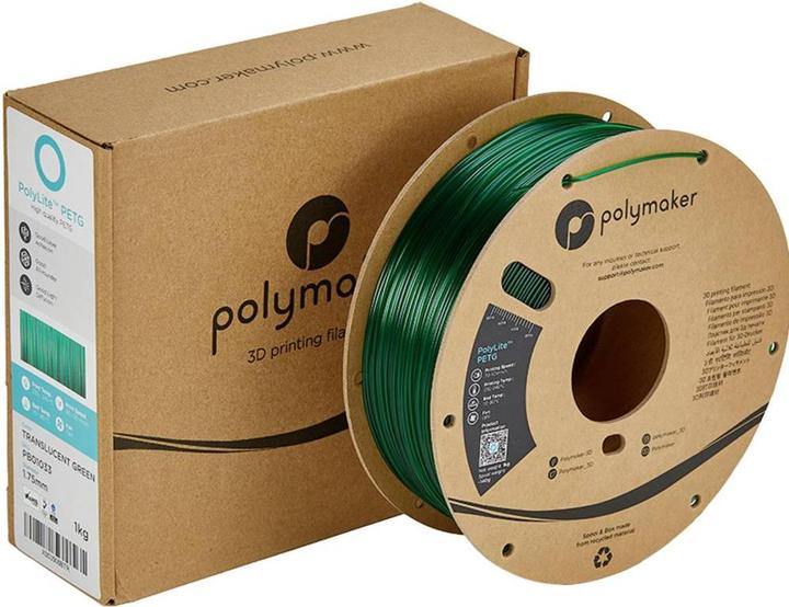 Actual product image Polymaker Filament (PETG, 1.75 mm, 1000 g, Green)