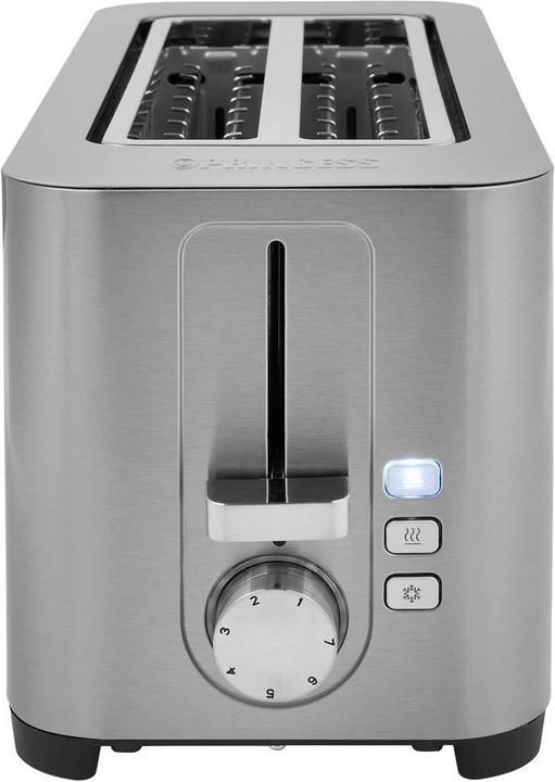 Image du produit Princess Grille-pain en acier 142402, 2 fentes longues - 7 MARCHES réglables - 1400 W (Prise UE)
