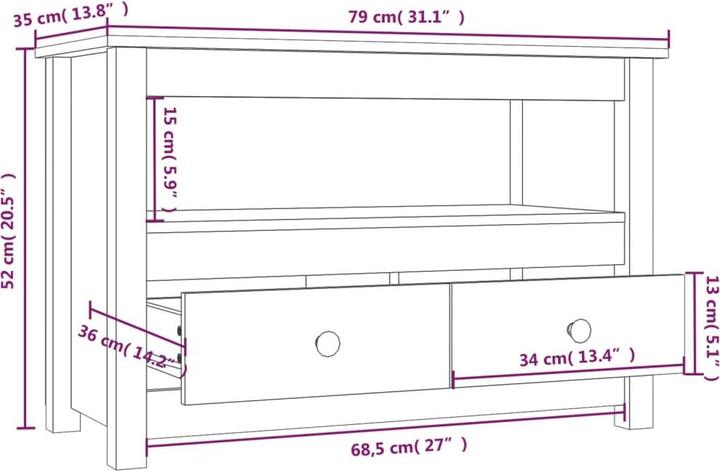 Image du produit VidaXL Ana (79 x 35 x 52 cm)