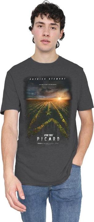Actual product image Star Trek: Picard Unisex Adult Poster T-Shirt (L)
