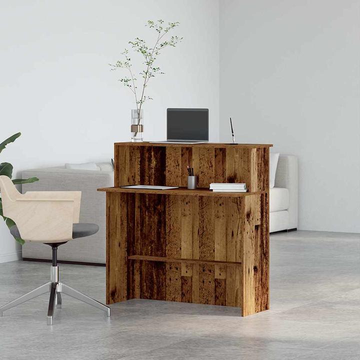 Immagine prodotto VidaXL Bancone reception in legno di recupero 100x50x103,5 cm materiale a base di legno