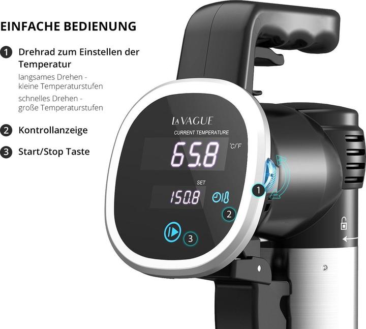 Image du produit La Vague Sous Vide Stick Cuiseur de précision (Prise UE)