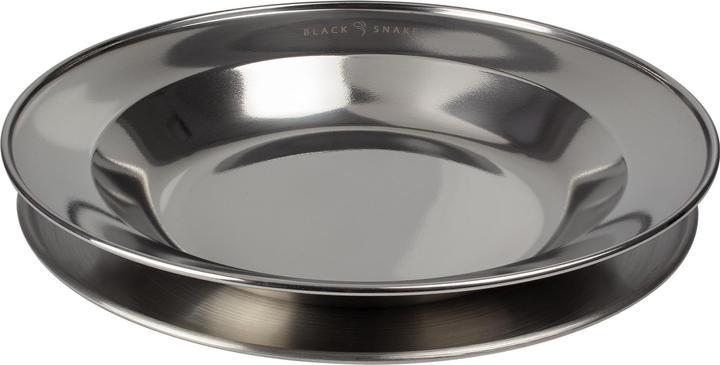 Actual product image Black Snake Stainless steel plate set