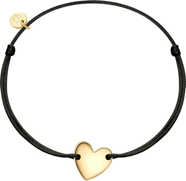 Immagine prodotto Glanzstücke München Bracciale cuore in tessuto - 36468 (22 cm, Argento)