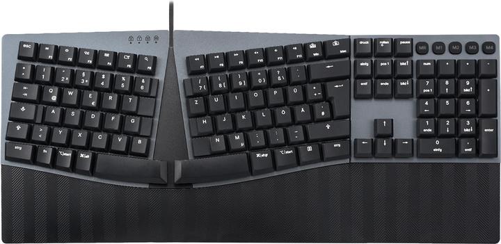 Produktbild Perixx PERIBOARD-535 DE RD, Kabelgebundene ergonomische mechanische Tastatur (DE, Kabelgebunden)