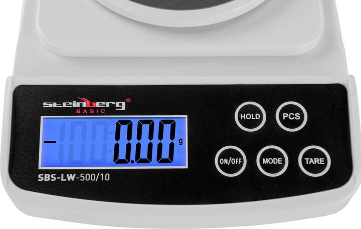 Produktbild Steinberg Präzisionswaage Feinwaage Digitalwaage Goldwaage Laborwaage 500 g / 0,01 g LCD