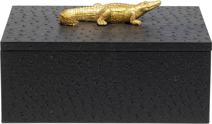 Actual product image Kare Design Box Crocodile Schwarz (2/Set)