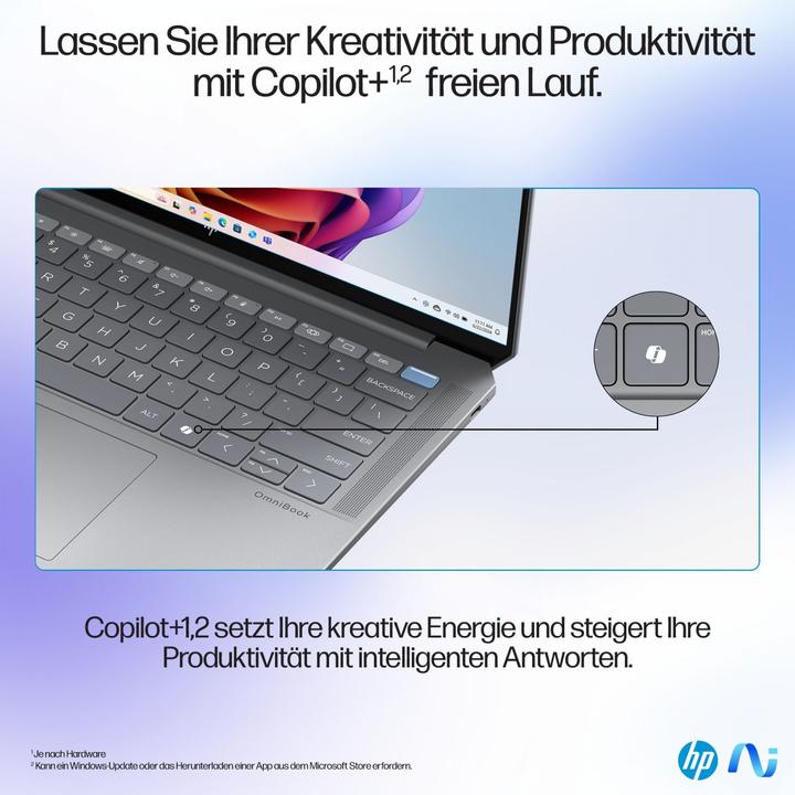 Image du produit HP Ordinateur portable OmniBook Ultra 14-fe0097g 14"" (35,6cm) (14", Marvell Armada 375, 32 Go, 1000 Go, DE)