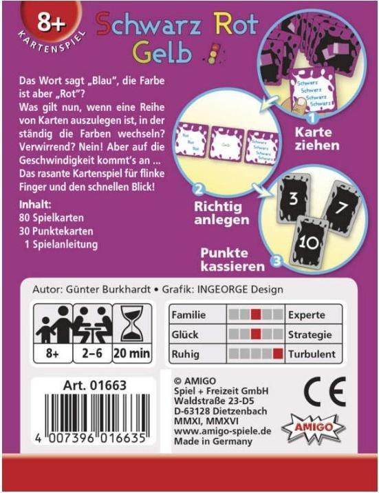 Produktbild Amigo Schwarz Rot Gelb (Deutsch)