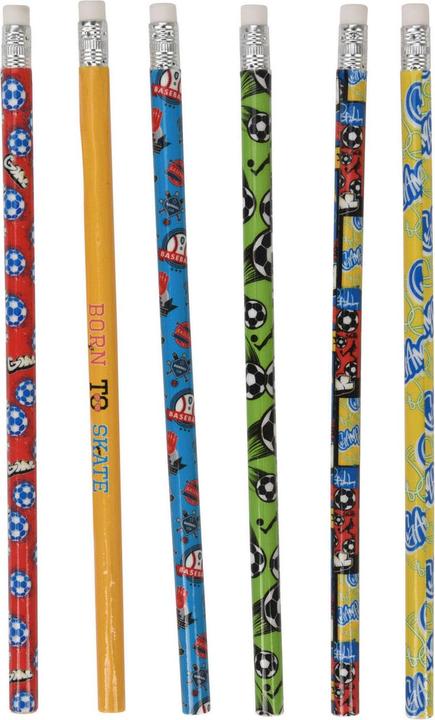 Immagine prodotto Matite HB grigie Sport, 6 pezzi. (6 x)