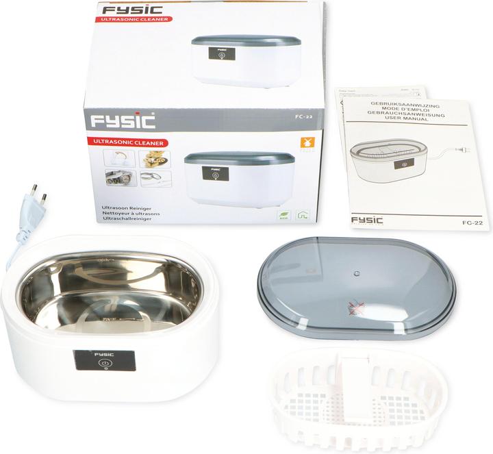 Image du produit Fysic FC-22 Nettoyeur à ultrasons (43 kHz, 500 ml)