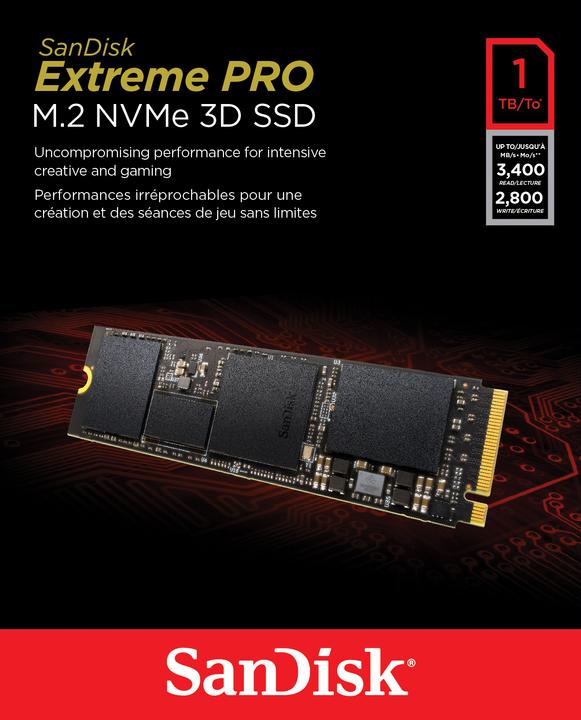 Produktbild SanDisk Extreme PRO (1000 GB, M.2 2280)
