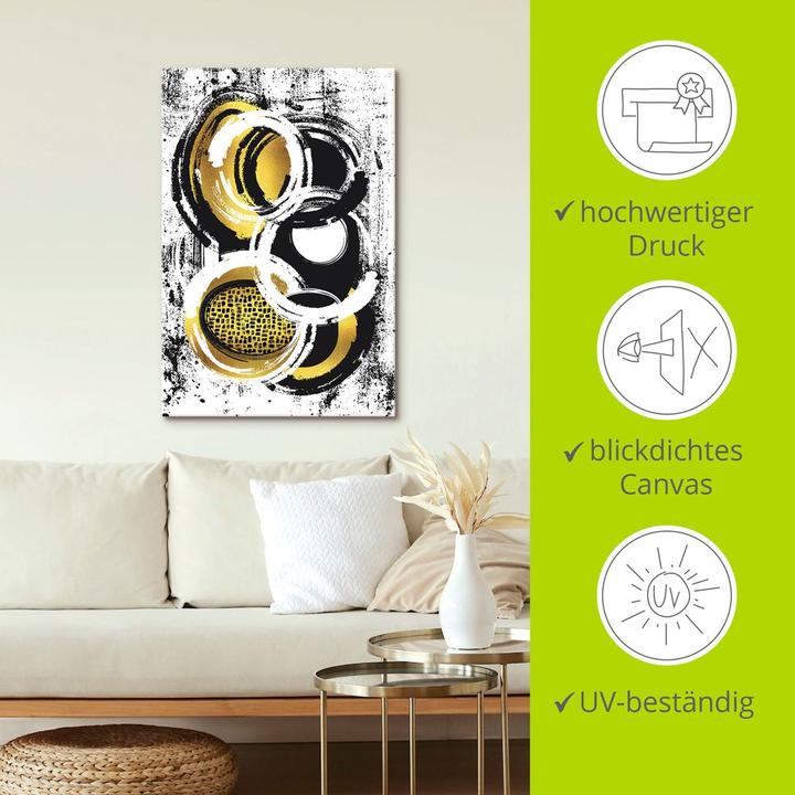 Produktbild Artland Abstrakte Malerei Nr. 2 gold U1ZX (40 x 60 cm)
